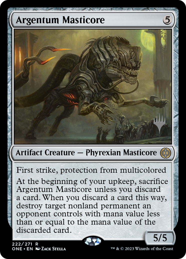 Argentum Masticore (Promo Pack) [Phyrexia: All Will Be One Promos] | Kessel Run Games Inc. 