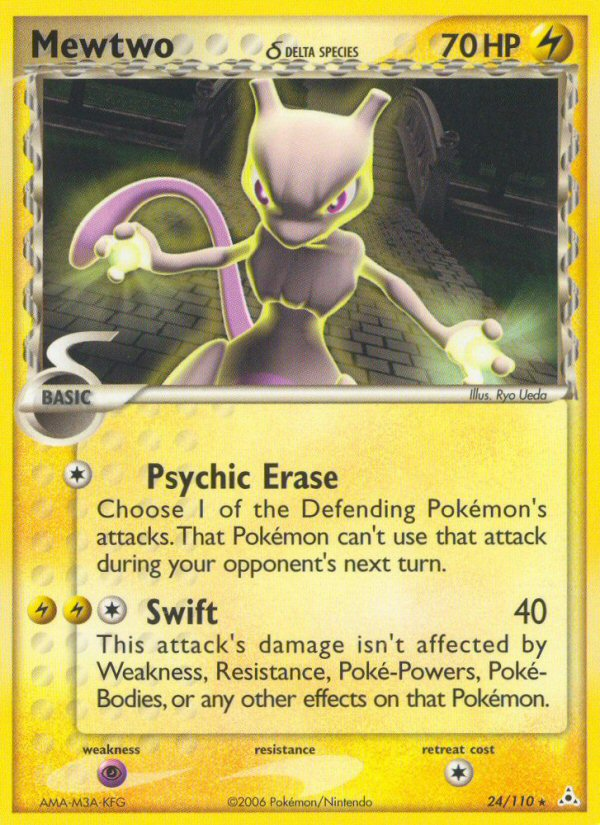 Mewtwo (24/110) (Delta Species) [EX: Holon Phantoms] | Kessel Run Games Inc. 