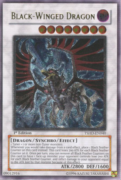 Black-Winged Dragon [TSHD-EN040] Ultimate Rare | Kessel Run Games Inc. 