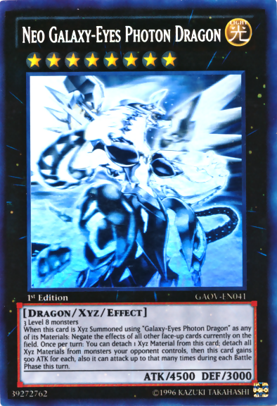 Neo Galaxy-Eyes Photon Dragon [GAOV-EN041] Ghost Rare | Kessel Run Games Inc. 