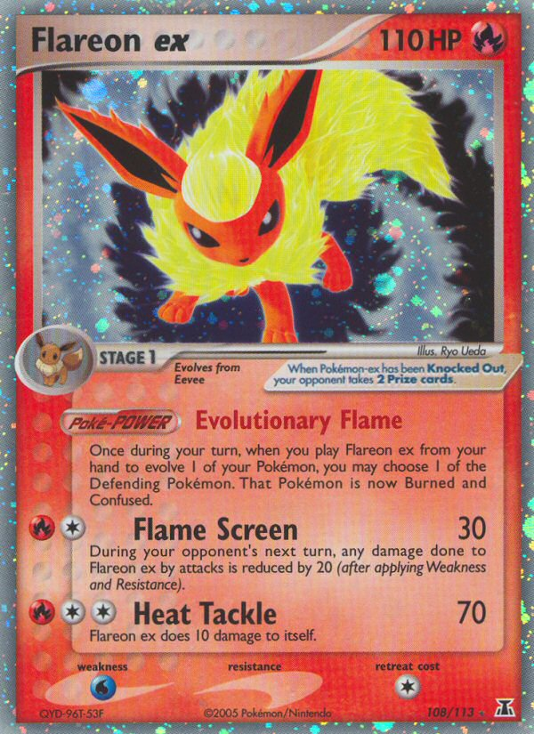 Flareon ex (108/113) [EX: Delta Species] | Kessel Run Games Inc. 