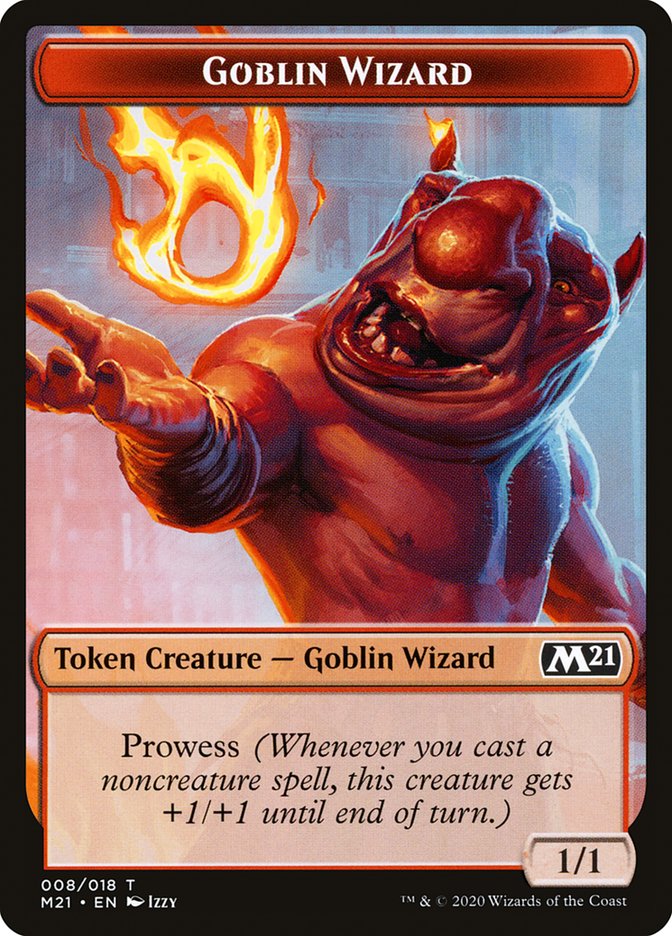 Demon // Goblin Wizard Double-Sided Token [Core Set 2021 Tokens] | Kessel Run Games Inc. 