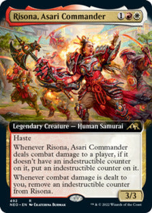 Risona, Asari Commander (Extended Art) [Kamigawa: Neon Dynasty] | Kessel Run Games Inc. 