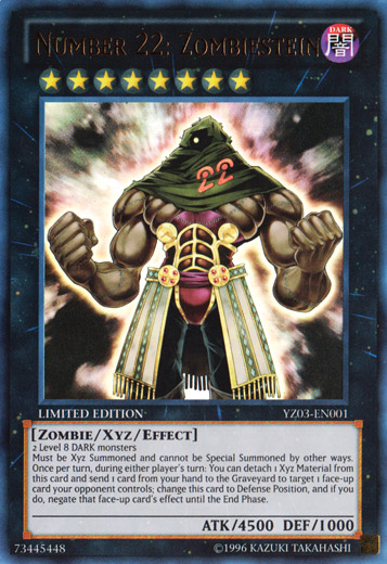 Number 22: Zombiestein [YZ03-EN001] Ultra Rare | Kessel Run Games Inc. 