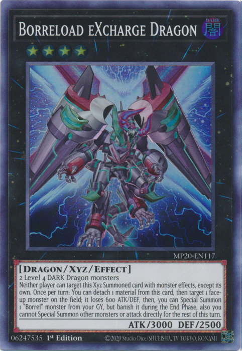 Borreload eXcharge Dragon [MP20-EN117] Super Rare | Kessel Run Games Inc. 