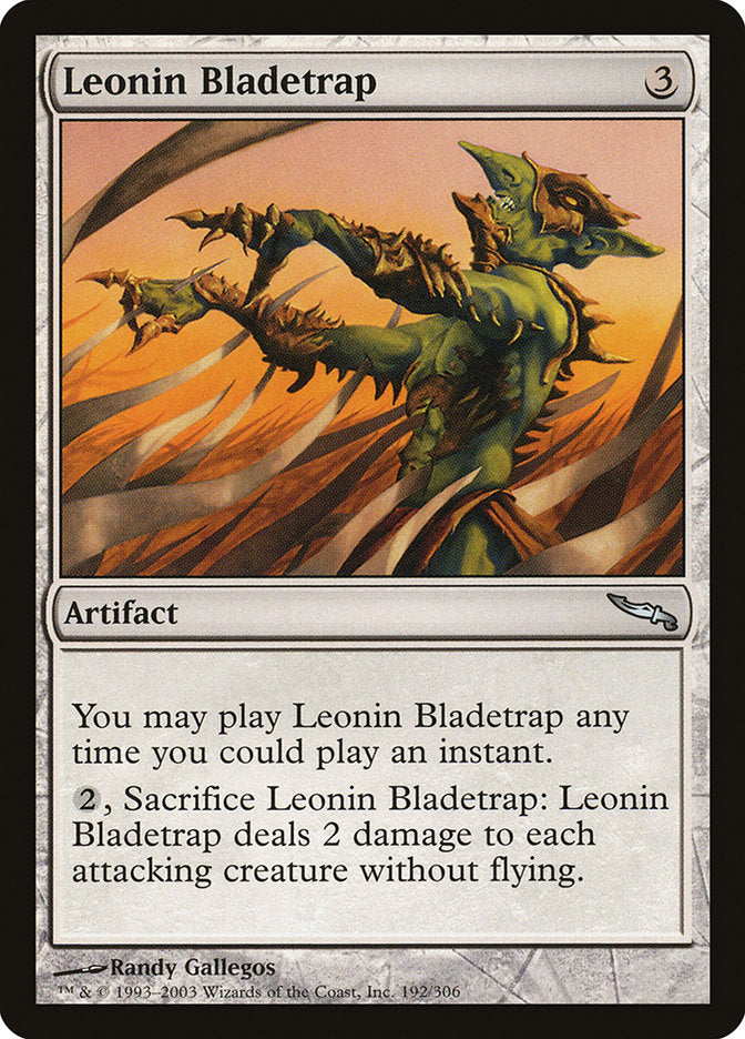 Leonin Bladetrap [Mirrodin] | Kessel Run Games Inc. 