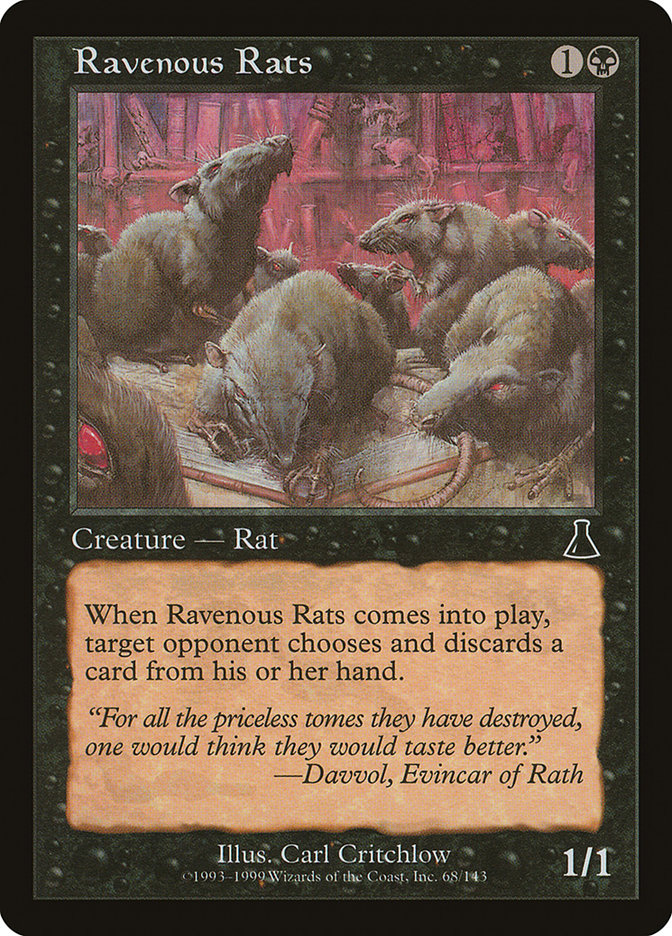 Ravenous Rats [Urza's Destiny] | Kessel Run Games Inc. 