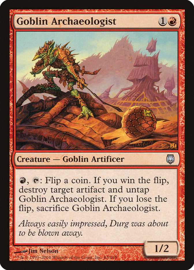 Goblin Archaeologist [Darksteel] | Kessel Run Games Inc. 