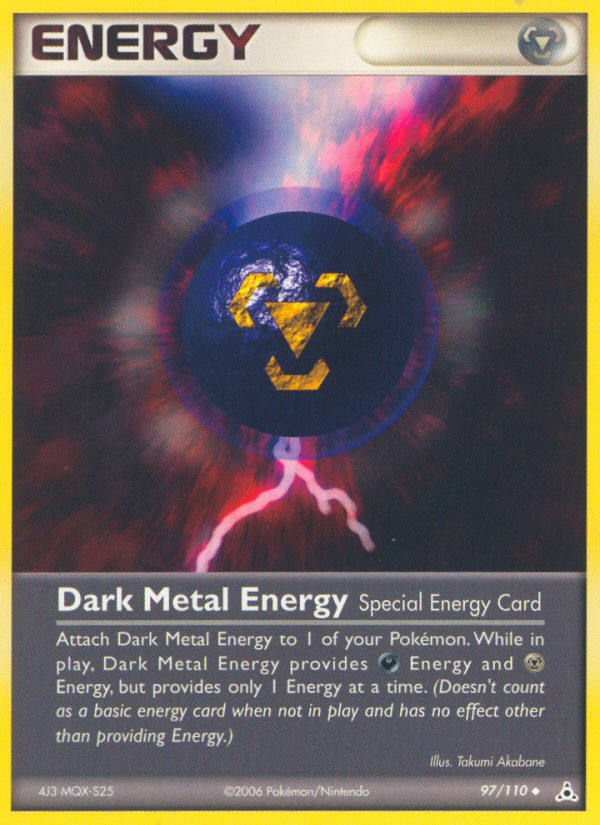 Dark Metal Energy (97/110) [EX: Holon Phantoms] | Kessel Run Games Inc. 