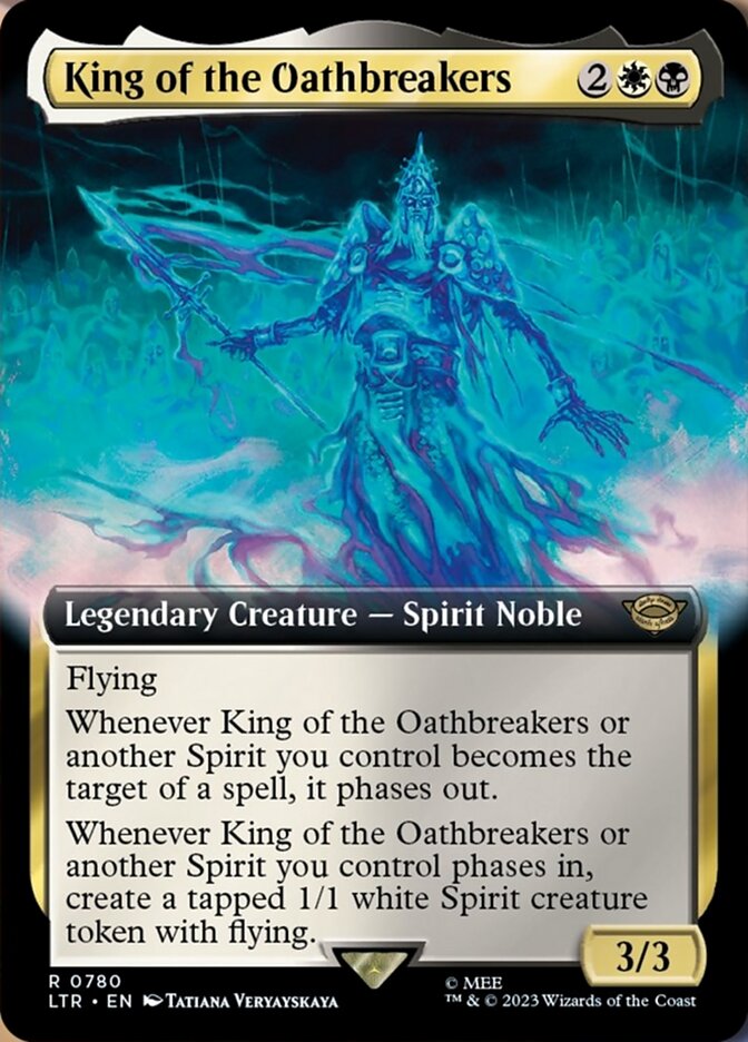 King of the Oathbreakers (Extended Art) (Surge Foil) [The Lord of the Rings: Tales of Middle-Earth] | Kessel Run Games Inc. 