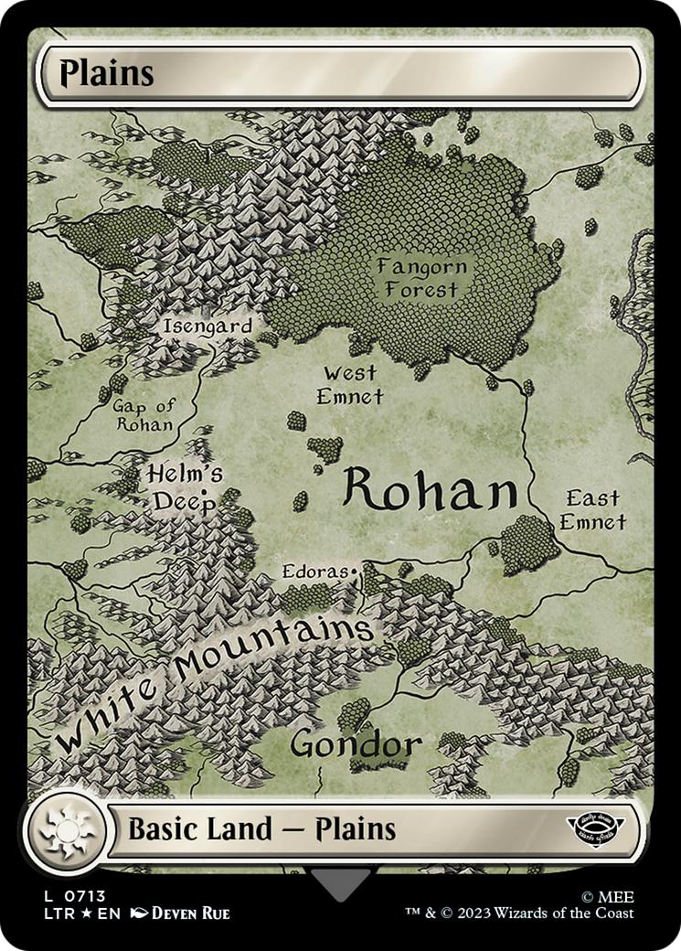 Plains (0713) (Surge Foil) [The Lord of the Rings: Tales of Middle-Earth] | Kessel Run Games Inc. 