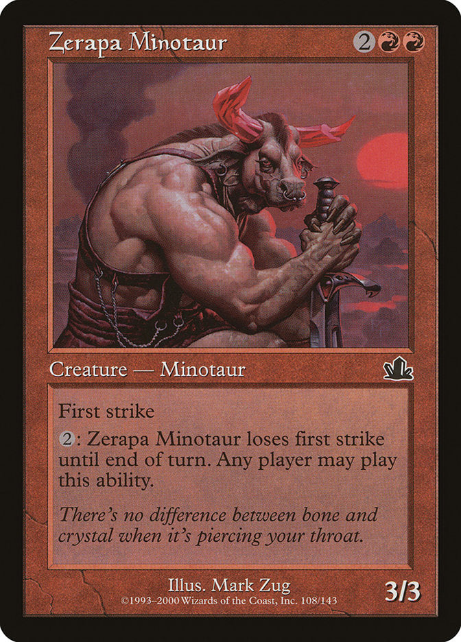 Zerapa Minotaur [Prophecy] | Kessel Run Games Inc. 