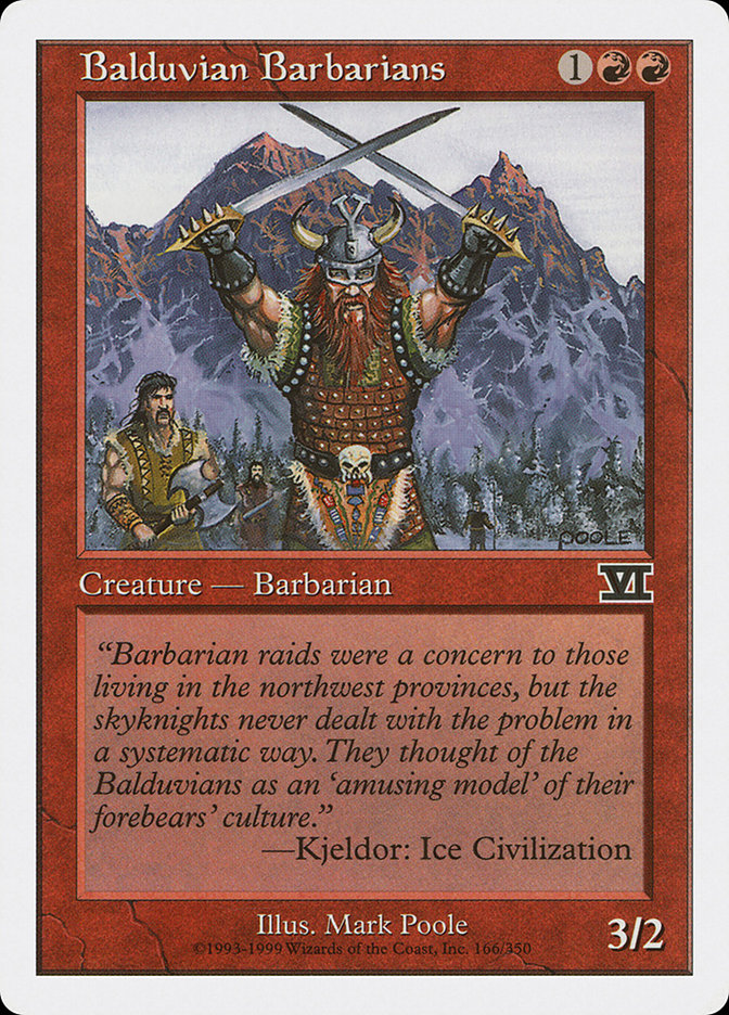 Balduvian Barbarians [Classic Sixth Edition] | Kessel Run Games Inc. 