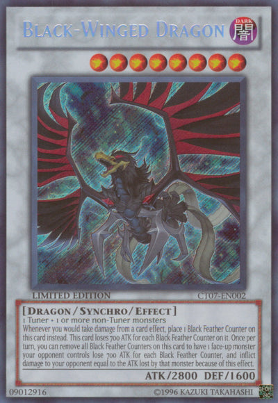 Black-Winged Dragon [CT07-EN002] Secret Rare | Kessel Run Games Inc. 