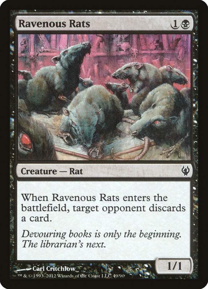 Ravenous Rats [Duel Decks: Izzet vs. Golgari] | Kessel Run Games Inc. 