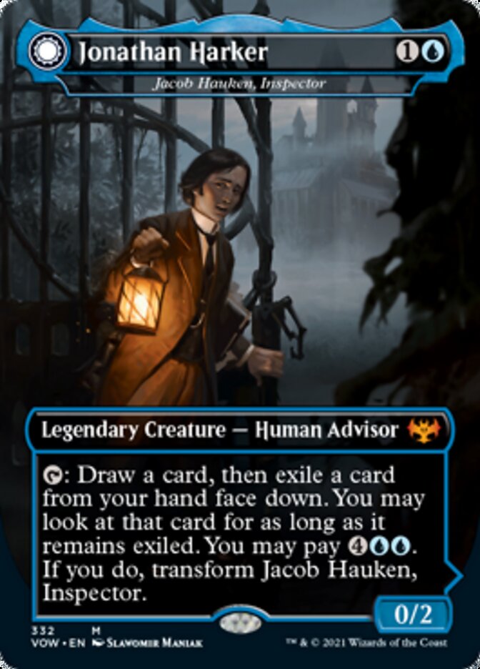 Jacob Hauken, Inspector // Hauken's Insight - Jonathan Harker // Harker's Obsessive Inquiry [Innistrad: Crimson Vow] | Kessel Run Games Inc. 