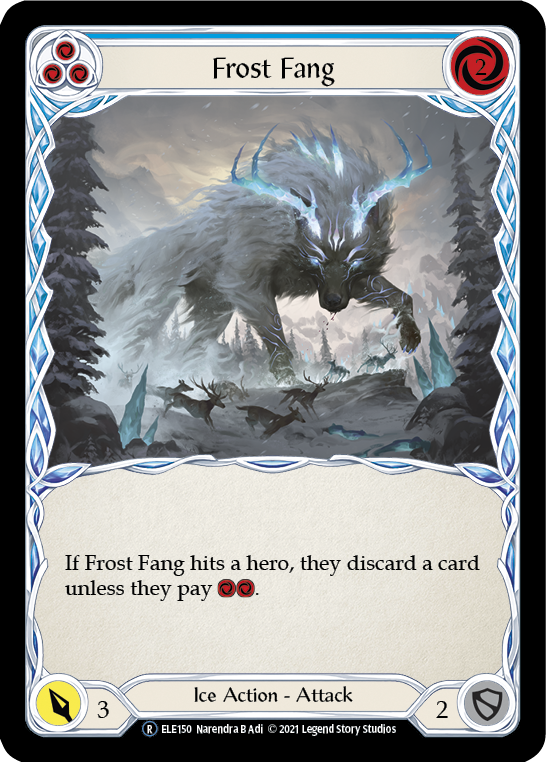 Frost Fang (Blue) [U-ELE150] (Tales of Aria Unlimited)  Unlimited Rainbow Foil | Kessel Run Games Inc. 