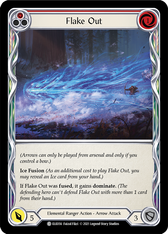 Flake Out (Red) [ELE056] (Tales of Aria)  1st Edition Normal | Kessel Run Games Inc. 