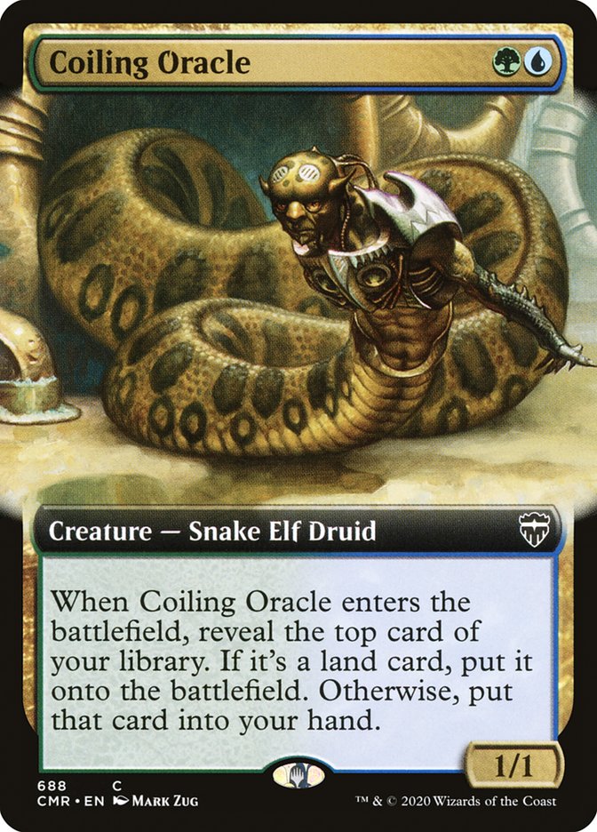 Coiling Oracle (Extended Art) [Commander Legends] | Kessel Run Games Inc. 