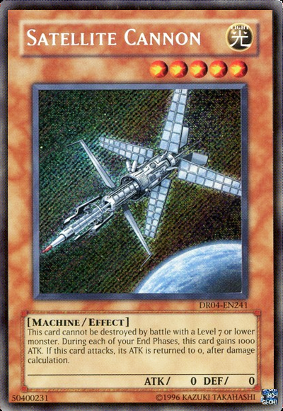 Satellite Cannon [DR04-EN241] Secret Rare | Kessel Run Games Inc. 