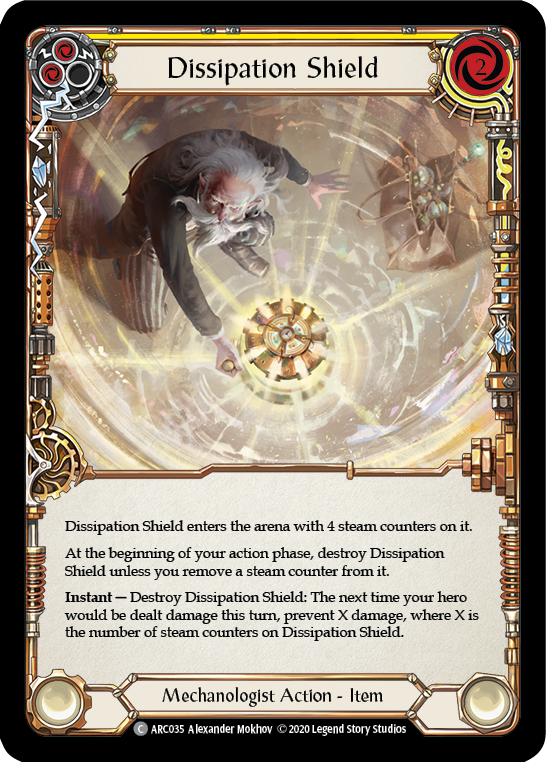 Dissipation Shield [U-ARC035] (Arcane Rising Unlimited)  Unlimited Rainbow Foil | Kessel Run Games Inc. 