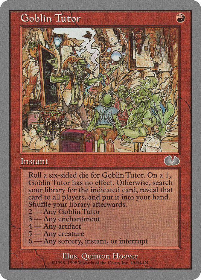 Goblin Tutor [Unglued] | Kessel Run Games Inc. 