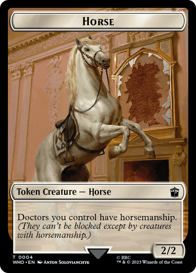 Horse // Clue (0022) Double-Sided Token [Doctor Who Tokens] | Kessel Run Games Inc. 