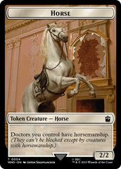 Horse // Soldier Double-Sided Token [Doctor Who Tokens] | Kessel Run Games Inc. 