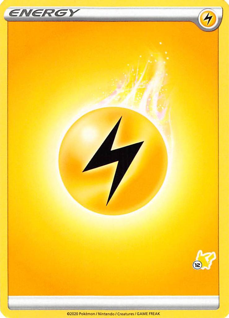 Lightning Energy (Pikachu Stamp #12) [Battle Academy 2022] | Kessel Run Games Inc. 