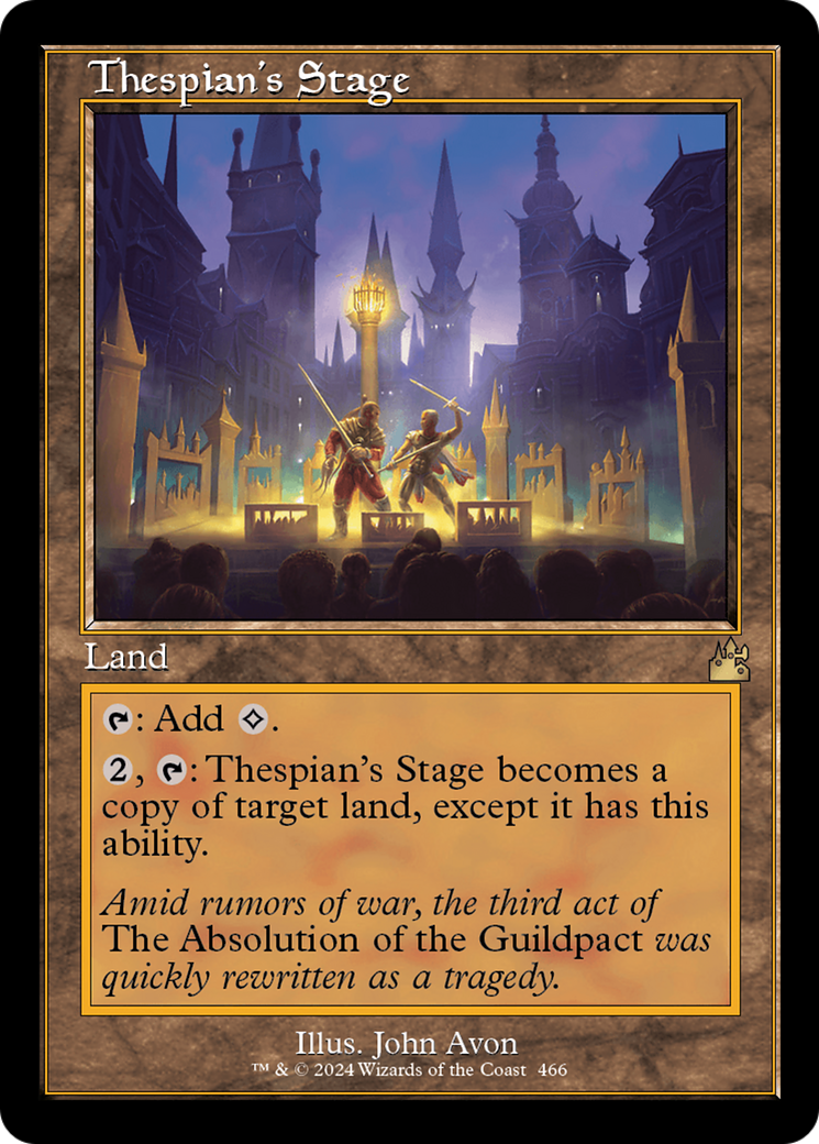 Thespian's Stage (Retro Frame) [Ravnica Remastered] | Kessel Run Games Inc. 