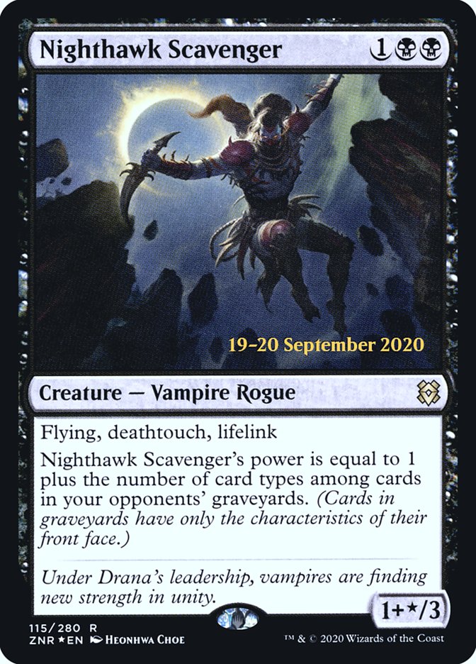 Nighthawk Scavenger [Zendikar Rising Prerelease Promos] | Kessel Run Games Inc. 