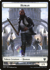Human // Treasure Double-Sided Token [Commander 2020 Tokens] | Kessel Run Games Inc. 