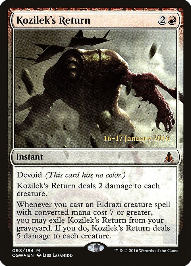 Kozilek's Return [Oath of the Gatewatch Prerelease Promos] | Kessel Run Games Inc. 