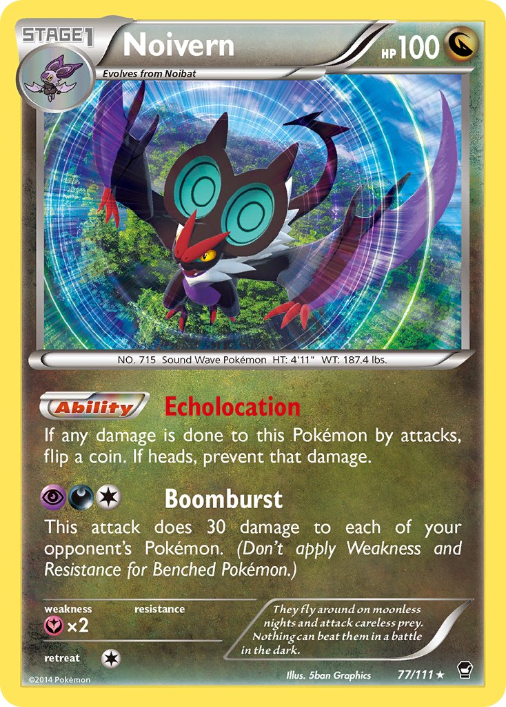Noivern (77/111) (Cosmos Holo) (Blister Exclusive) [XY: Furious Fists] | Kessel Run Games Inc. 