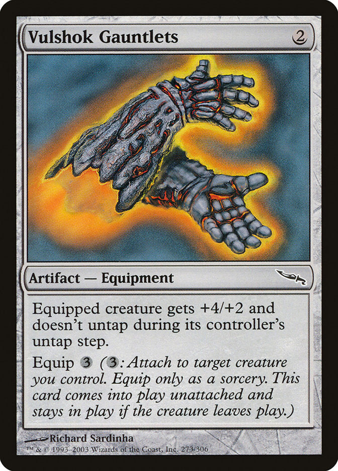 Vulshok Gauntlets [Mirrodin] | Kessel Run Games Inc. 