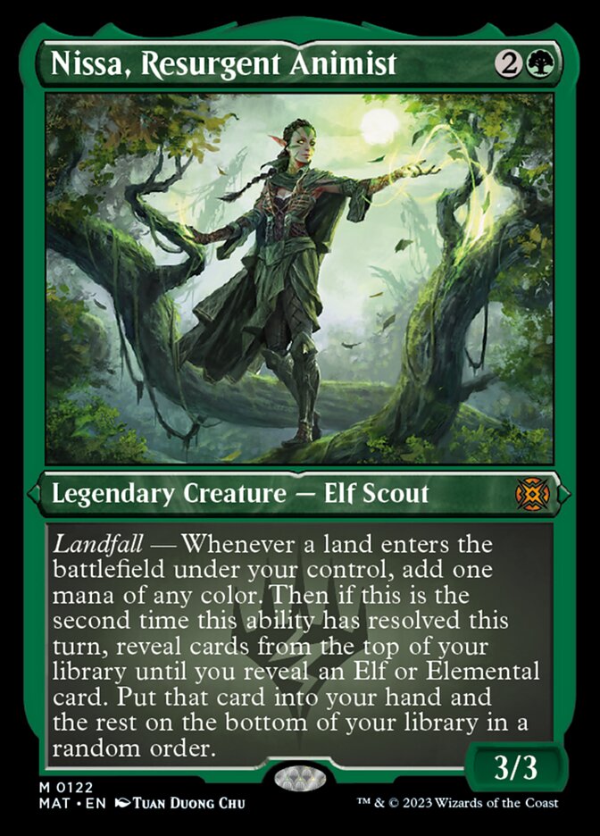 Nissa, Resurgent Animist (Foil Etched) [March of the Machine: The Aftermath] | Kessel Run Games Inc. 
