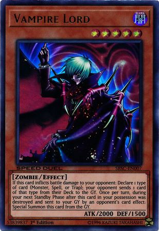 Vampire Lord [SBSC-EN007] Ultra Rare | Kessel Run Games Inc. 