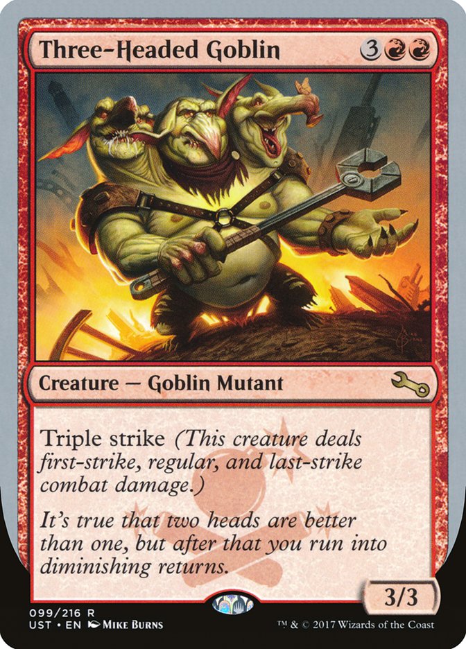 Three-Headed Goblin [Unstable] | Kessel Run Games Inc. 