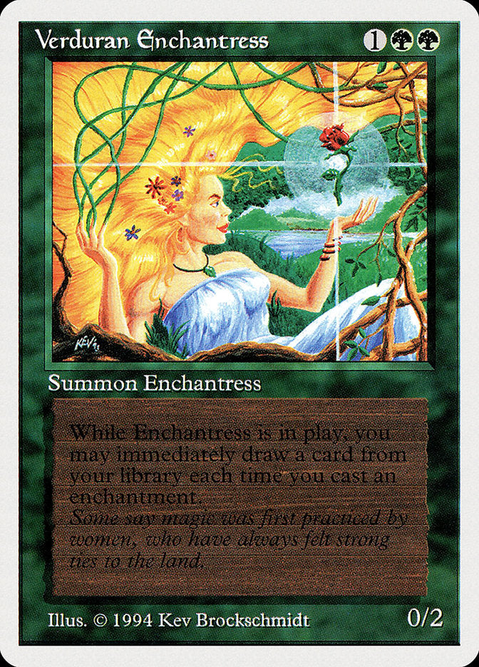 Verduran Enchantress [Summer Magic / Edgar] | Kessel Run Games Inc. 