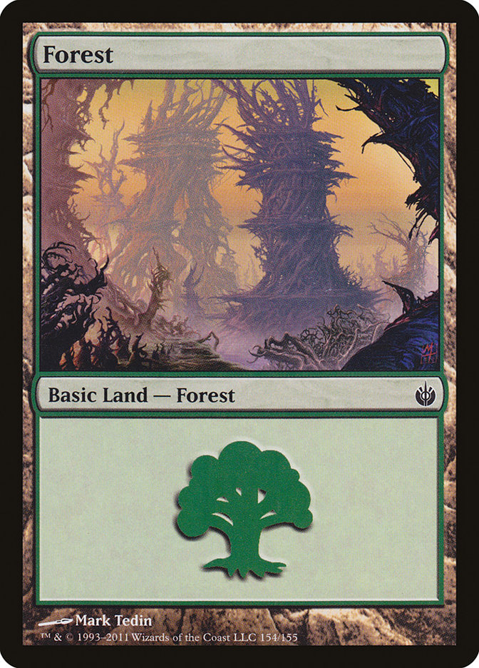 Forest (154) [Mirrodin Besieged] | Kessel Run Games Inc. 