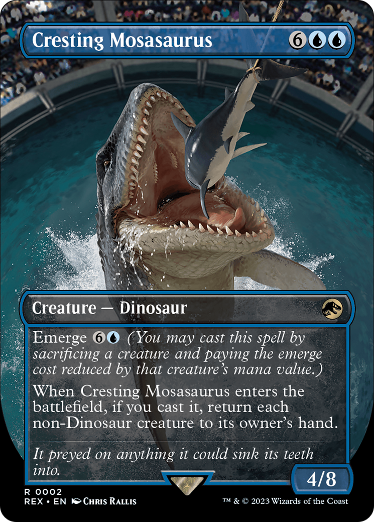 Cresting Mosasaurus (Borderless) [Jurassic World Collection] | Kessel Run Games Inc. 