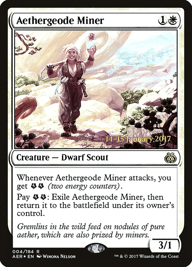 Aethergeode Miner [Aether Revolt Prerelease Promos] | Kessel Run Games Inc. 