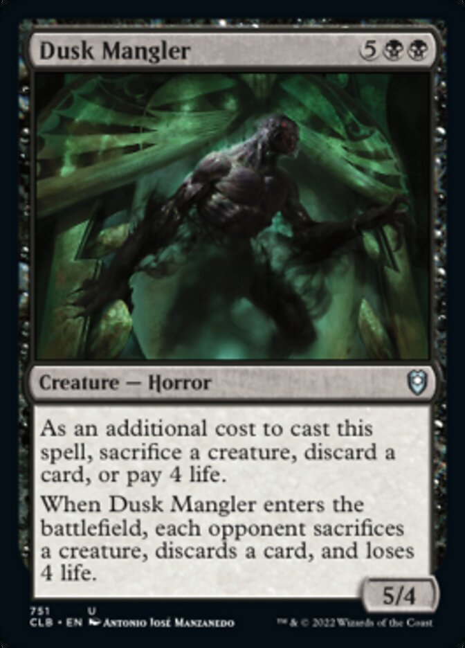 Dusk Mangler [Commander Legends: Battle for Baldur's Gate] | Kessel Run Games Inc. 