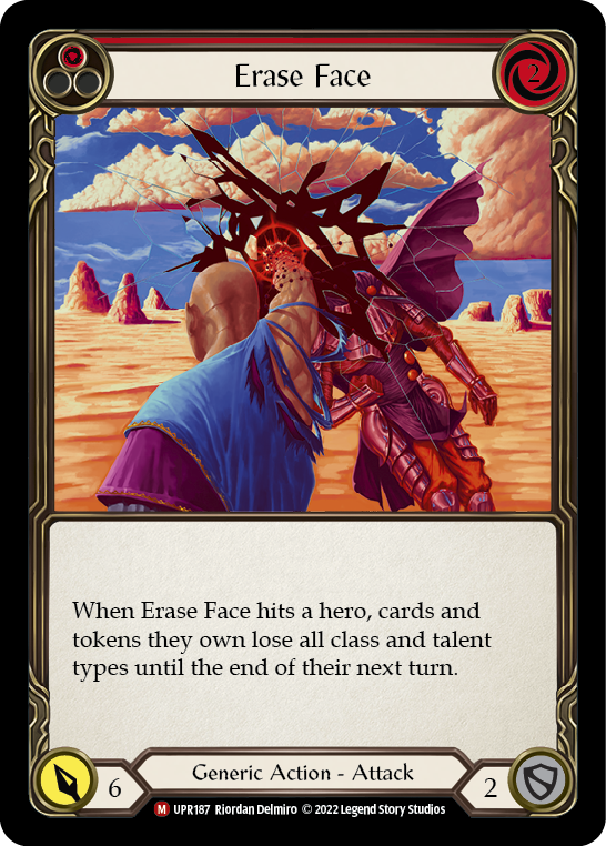 Erase Face [UPR187] (Uprising)  Rainbow Foil | Kessel Run Games Inc. 