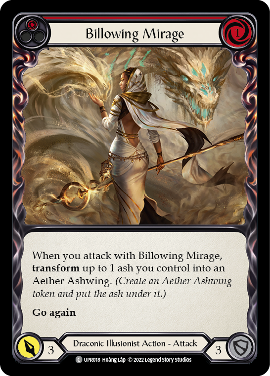 Billowing Mirage (Red) [UPR018] (Uprising)  Rainbow Foil | Kessel Run Games Inc. 