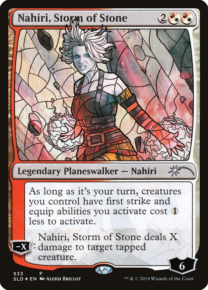 Nahiri, Storm of Stone (Stained Glass) [Secret Lair Drop Promos] | Kessel Run Games Inc. 