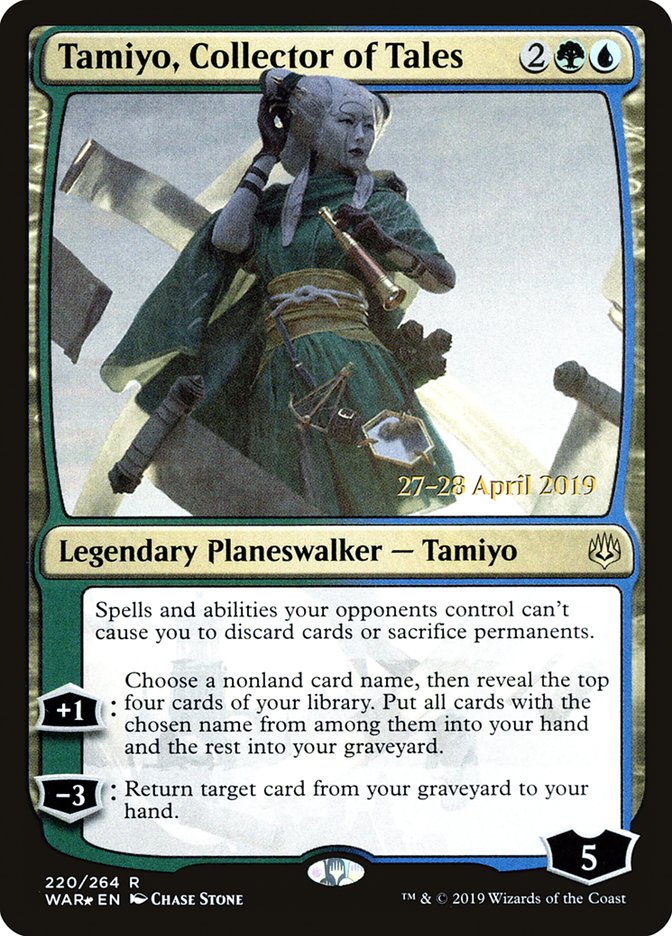 Tamiyo, Collector of Tales [War of the Spark Prerelease Promos] | Kessel Run Games Inc. 