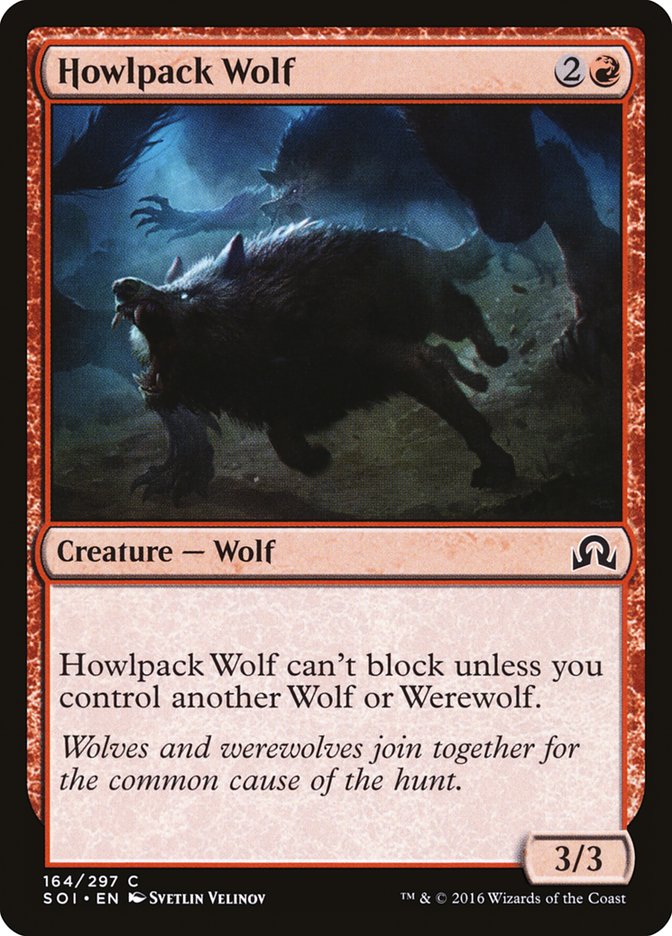 Howlpack Wolf [Shadows over Innistrad] | Kessel Run Games Inc. 