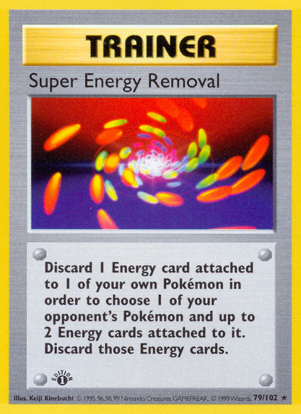 Super Energy Removal (79/102) (Shadowless) [Base Set 1st Edition] | Kessel Run Games Inc. 