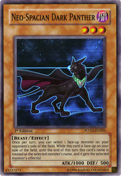 Neo-Spacian Dark Panther [POTD-EN005] Super Rare | Kessel Run Games Inc. 